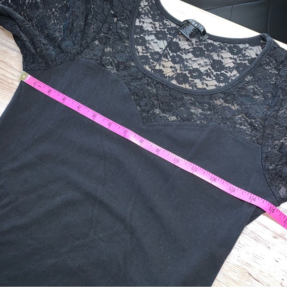 Bozzolo Long Sleeve Black Lace Top - Picture 8 of 13